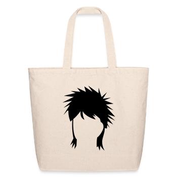 spiked mullet hair style - Eco-Friendly Cotton Tote - natural - Front