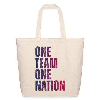 One Team One Nation - Eco-Friendly Cotton Tote - natural - Front