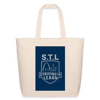 S.T.L Striving To Learn Crest - Eco-Friendly Cotton Tote - natural - Front