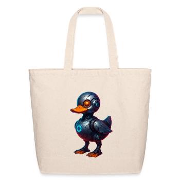 Trending Futuristic Design – Viral Cyber AI Art |  - Eco-Friendly Cotton Tote - natural - Front
