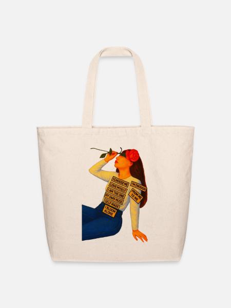 Self Made Bloom Anthem - Eco-Friendly Cotton Tote - natural