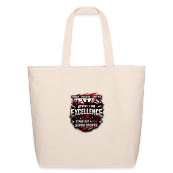 Strive for Excellence Emblem - Eco-Friendly Cotton Tote - natural - Front