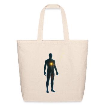 Energetic Core Silhouette - Eco-Friendly Cotton Tote - natural - Front