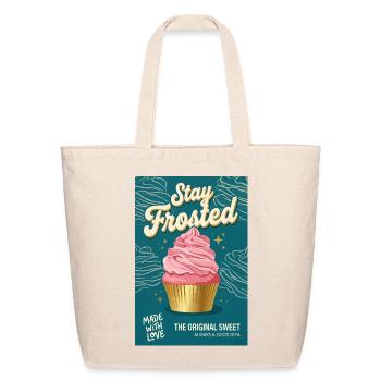 Stay Frosted Cupcake Tee - Eco-Friendly Cotton Tote - natural - Front