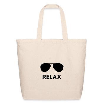 Relax - Eco-Friendly Cotton Tote - natural - Front