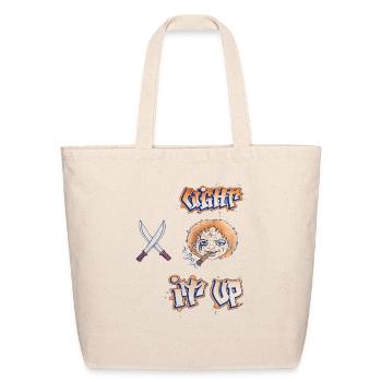 Urban Graffiti Rebel Tee Art - Eco-Friendly Cotton Tote - natural - Front