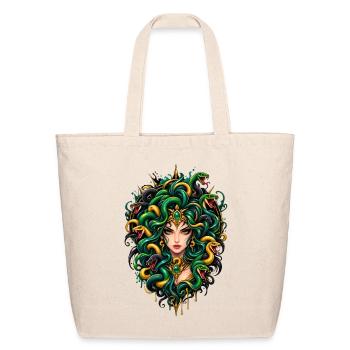 Medusa2 - Eco-Friendly Cotton Tote - natural - Front