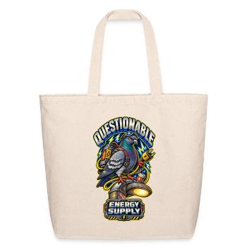 Questionable Energy Pigeon - Eco-Friendly Cotton Tote - natural - Front