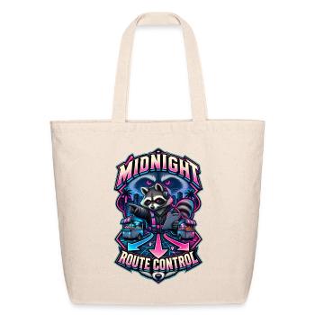 Midnight Route Control Raccoon - Eco-Friendly Cotton Tote - natural - Front