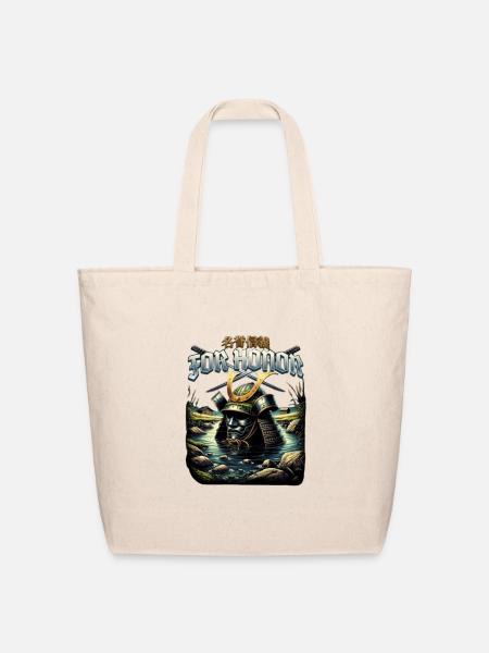 Customizable Samurai - Eco-Friendly Cotton Tote - natural