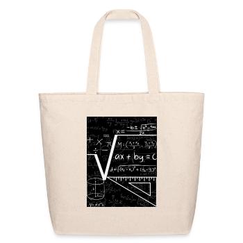 Mathematics - Eco-Friendly Cotton Tote - natural - Front