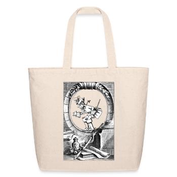 Harlequin Spirit From the Hearth - Eco-Friendly Cotton Tote - natural - Front