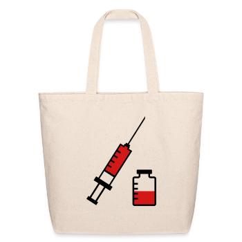 doctor syringe infusion medicine hospital - Eco-Friendly Cotton Tote - natural - Front