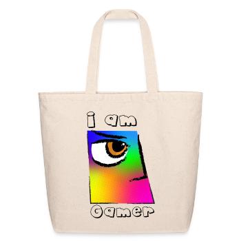 Kaleido Eye Pop Art - Eco-Friendly Cotton Tote - natural - Front