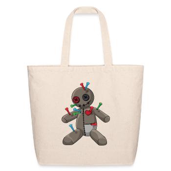 Phasmophobia Voodoo doll with colorful needles - Eco-Friendly Cotton Tote - natural - Front