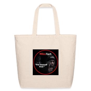 MilesTech - Eco-Friendly Cotton Tote - natural - Front