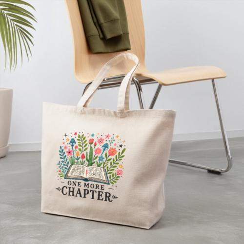 One More Chapter - Book Lover's Addiction - Eco-Friendly Cotton Tote