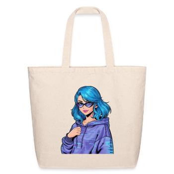 Anime Woman - Eco-Friendly Cotton Tote - natural - Front