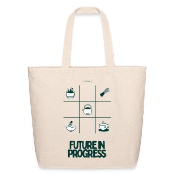 Future Progress Kitchen Grid - Eco-Friendly Cotton Tote - natural - Front
