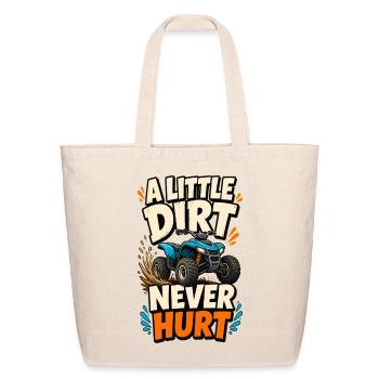 Dirt Trail Warrior ATV - Eco-Friendly Cotton Tote - natural - Front