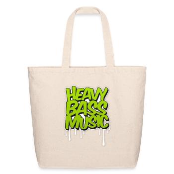 HEAVY BASS MUSICTRAPDUBSTEPDNBTECHNO - Eco-Friendly Cotton Tote - natural - Front