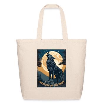 Creature of the Night - Eco-Friendly Cotton Tote - natural - Front