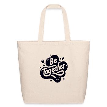 Be together - Eco-Friendly Cotton Tote - natural - Front