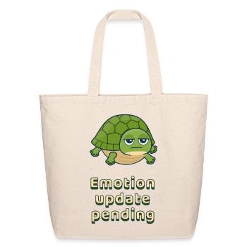 Turtle Mood Update Pending - Eco-Friendly Cotton Tote - natural - Front