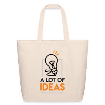 Bright abundance of ideas - Eco-Friendly Cotton Tote - natural - Front