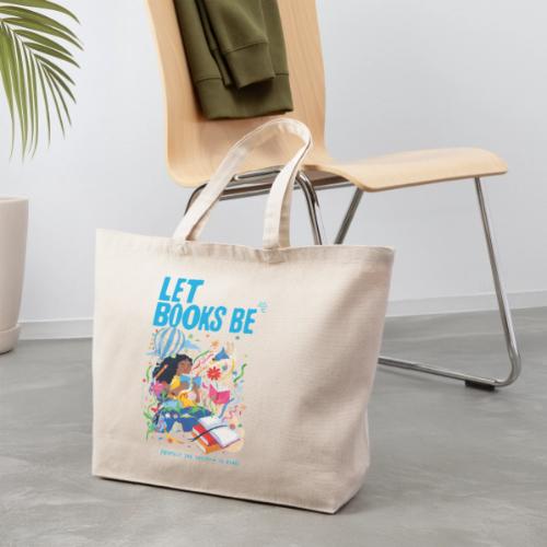 Let Books Be by LoveIs Wise - Eco-Friendly Cotton Tote