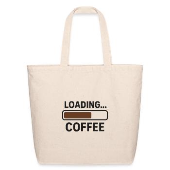 Loading Coffee Progress Bar - Eco-Friendly Cotton Tote - natural - Front