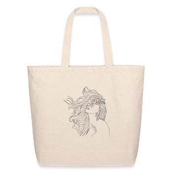 Girl - Eco-Friendly Cotton Tote - natural - Front