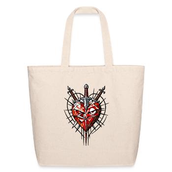 Brave heart - Eco-Friendly Cotton Tote - natural - Front