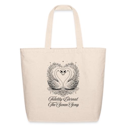 Poetic Swan T-Shirt - Eco-Friendly Cotton Tote