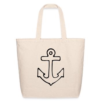 Anchor - Eco-Friendly Cotton Tote - natural - Front