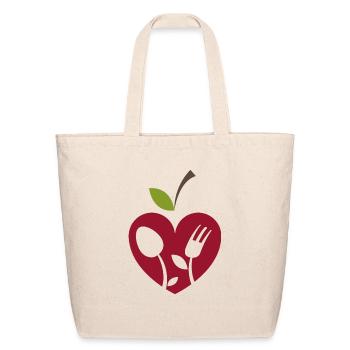 Organic Food - Eco-Friendly Cotton Tote - natural - Front