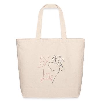 Love yourself  - Eco-Friendly Cotton Tote - natural - Front