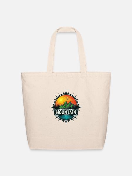 Sunrise Summit - Eco-Friendly Cotton Tote - natural