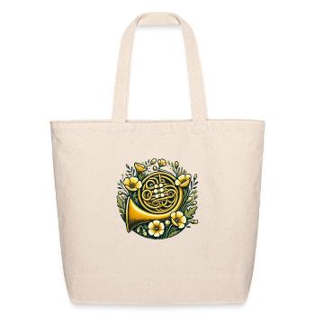 French Horn - Eco-Friendly Cotton Tote - natural - Front
