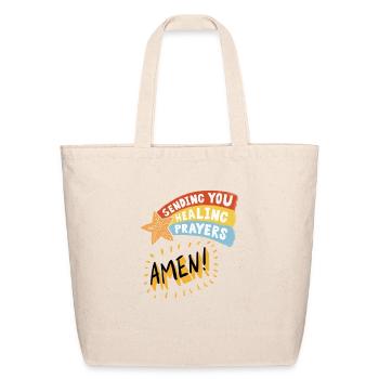 Sending Healing - Eco-Friendly Cotton Tote - natural - Front