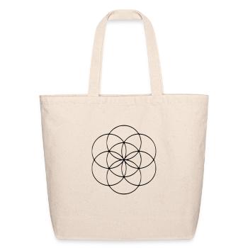 seed of life - Eco-Friendly Cotton Tote - natural - Front