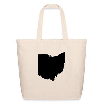 Ohio map - Eco-Friendly Cotton Tote - natural - Front
