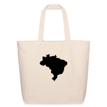 Brazil map - Eco-Friendly Cotton Tote - natural - Front
