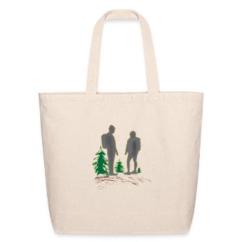 Two tourists - Eco-Friendly Cotton Tote - natural - Front