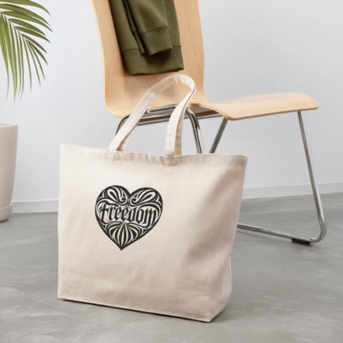 FREEDOM in Heart - Eco-Friendly Cotton Tote