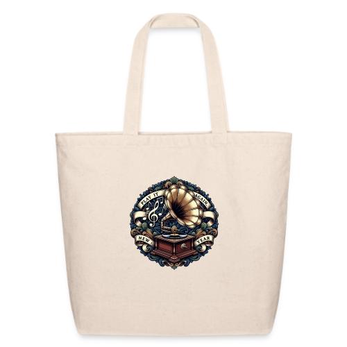 Ornate Phonograph T-Shirt - Eco-Friendly Cotton Tote