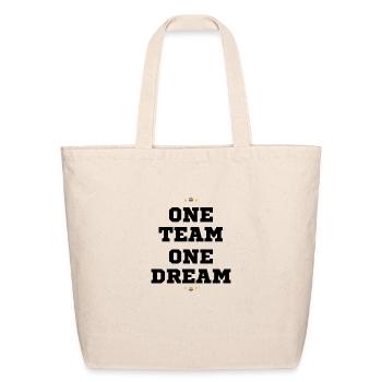 one team one dream Football fans - Eco-Friendly Cotton Tote - natural - Front