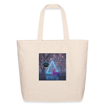 Horse and Horor Design - Eco-Friendly Cotton Tote - natural - Front