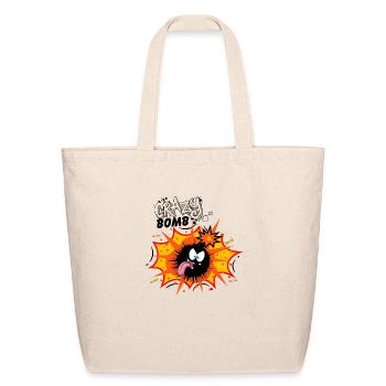 Crazy Bomb - Eco-Friendly Cotton Tote - natural - Front