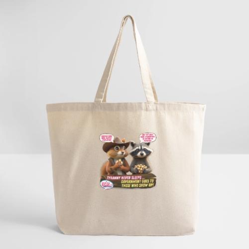 Freedom Squirrel and Raccoon - Eco-Friendly Cotton Tote